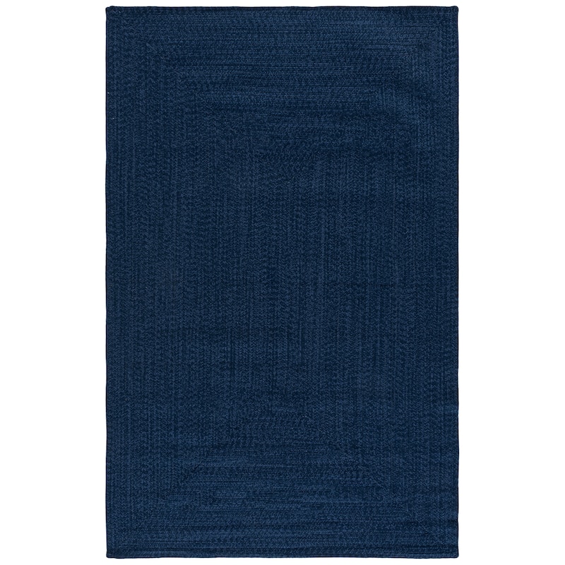 SAFAVIEH Handmade Braided Shabana Casual Lavada Rug - 6' x 9' - Navy