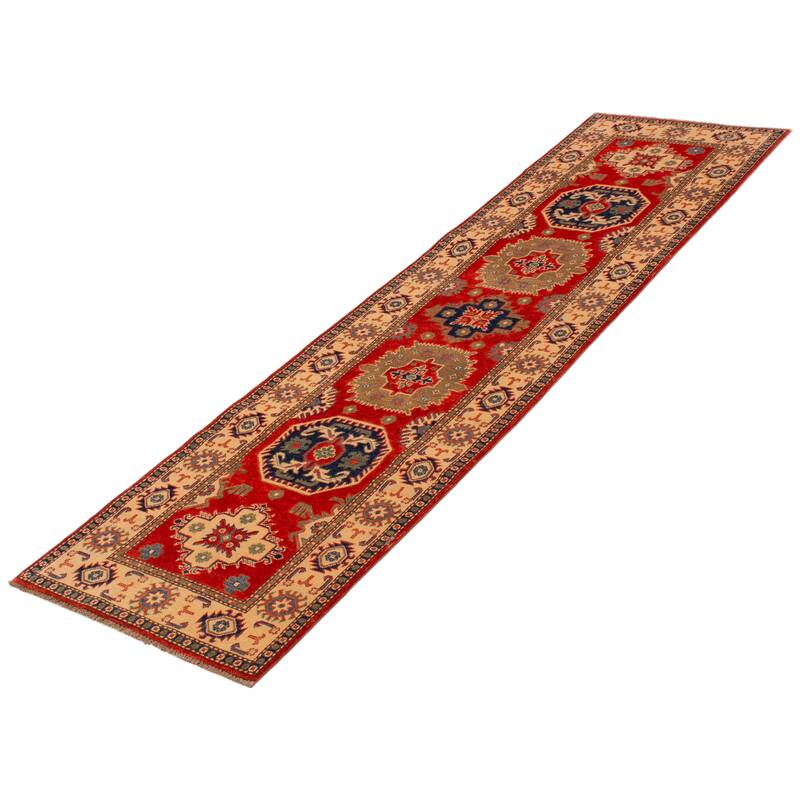 ECARPETGALLERY Hand-knotted Finest Ghazni Red Wool Rug - 2'7 x 9'11