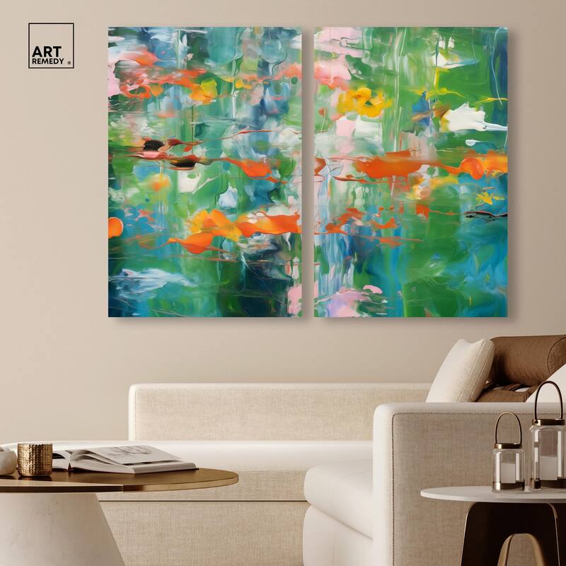 Jungle Serenade Canvas Set of 2 by Art Remedy, Gallery Wrapped
