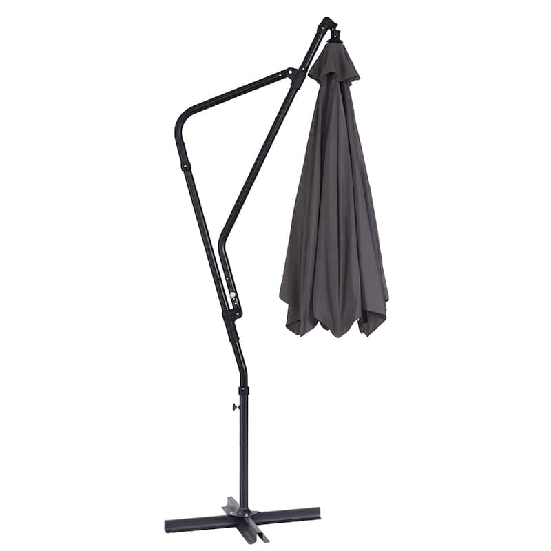 CorLiving 10ft Cantilever Patio Umbrella, Tilting