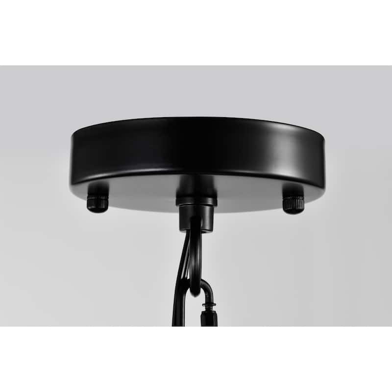 Feilim 18 Inch Airy Drum Chandelier with 4 Light Candle - N/A