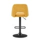 preview thumbnail 7 of 17, Roundhill Furniture Nuvia Contemporary Adjustable Barstool with Upholstered Swivel Seats, Set of 2