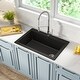 preview thumbnail 18 of 16, KRAUS Forteza Granite 33 inch Undermount Drop-in Kitchen Sink