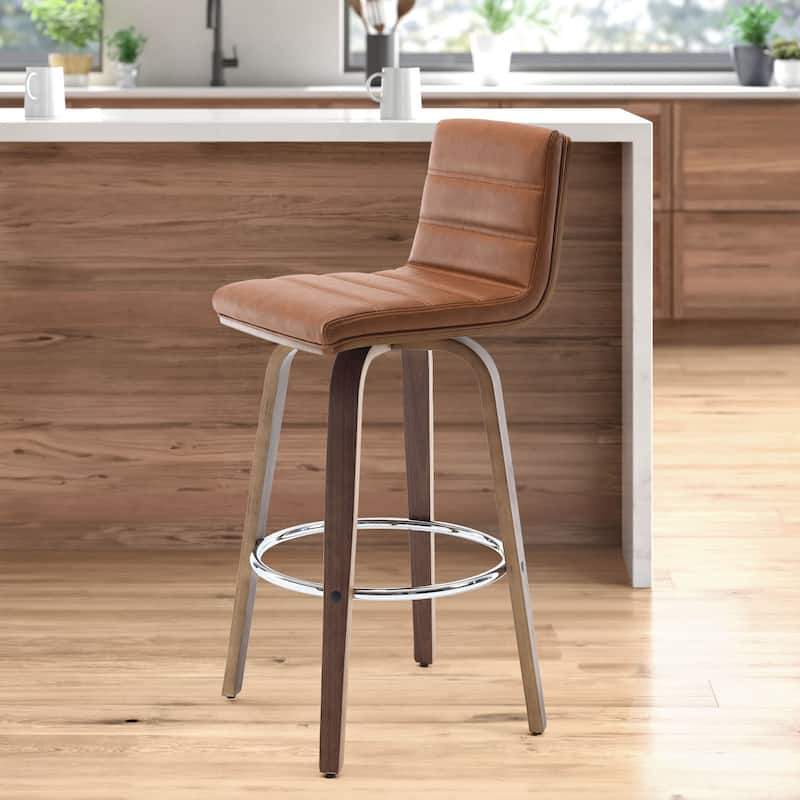 26"/29" Faux Leather Swivel Bar/Counter Stools, Set of 2/3