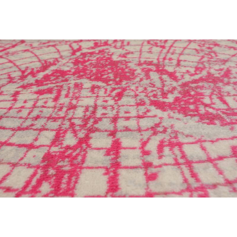 Modern Abstract Map Oriental Polypropylene Area Rug