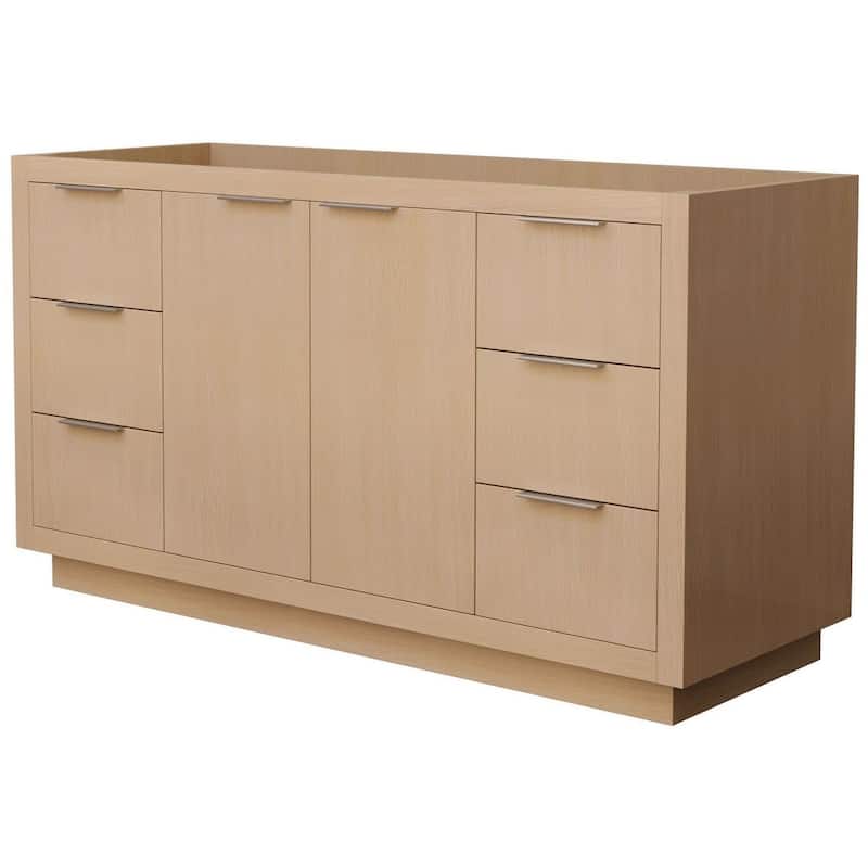 Wyndham Collection Maroni 60" Single Free Standing Vanity Cabinet Only