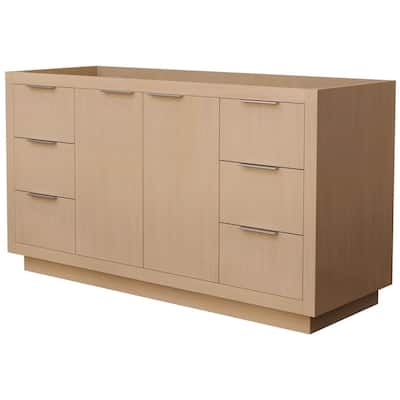 Wyndham Collection Maroni 60" Single Free Standing Vanity Cabinet Only