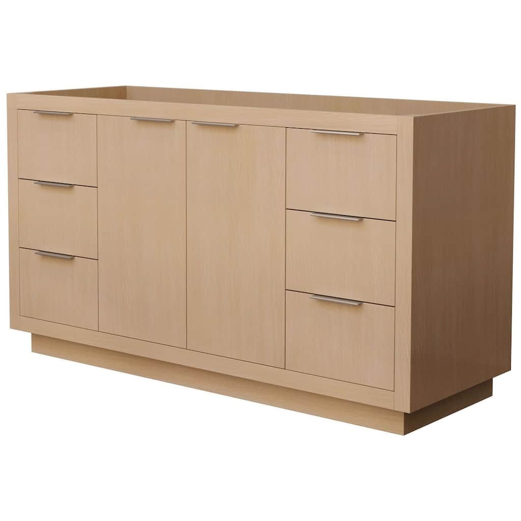 Wyndham Collection Maroni 60" Single Free Standing Vanity Cabinet Only