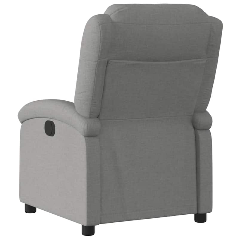 vidaXL Recliner Chair Dark grey Fabric (100% polyester), metal, plywood - 34.1 x 28.0 x 39.2