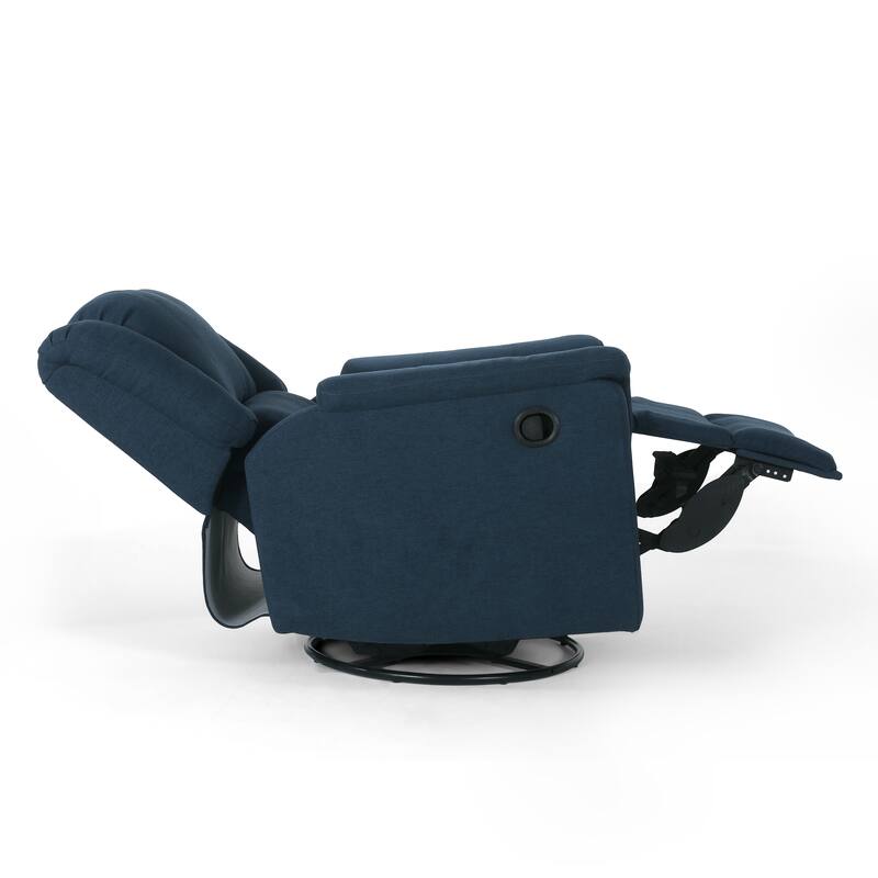 Glider Recliner With Swivel, Contemporary Chair with Upholstery