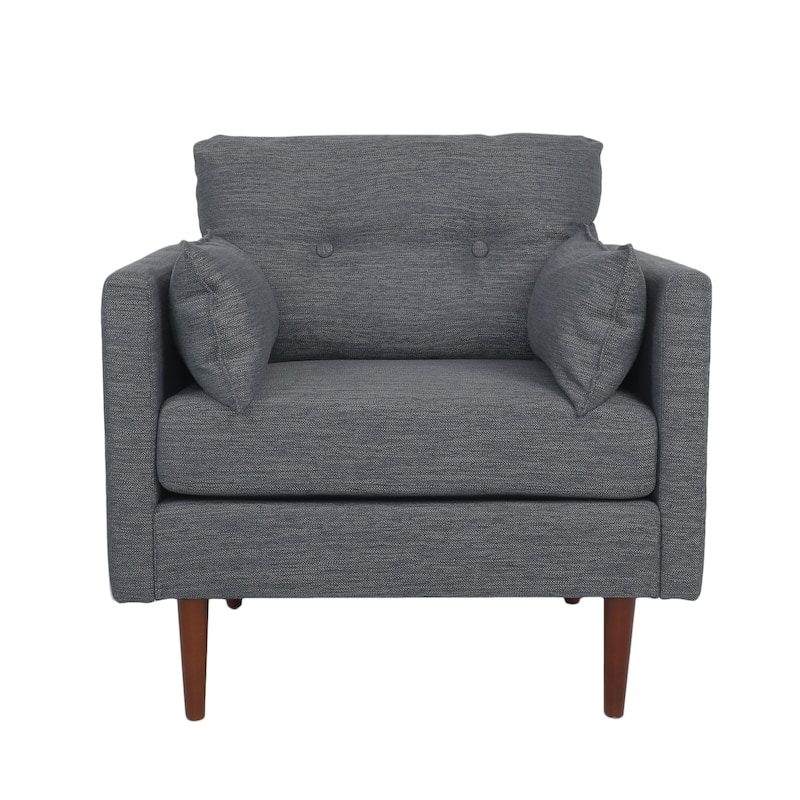Symonds Tufted Club Chair with Accent Pillows by Christopher Knight Home