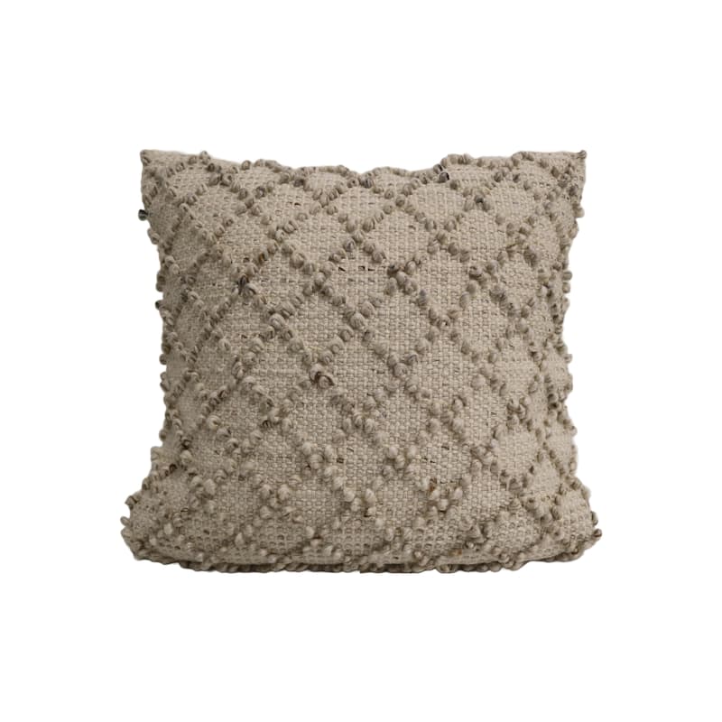 Home&Manor Nancy Wool & Cotton Designer Throw Pillow