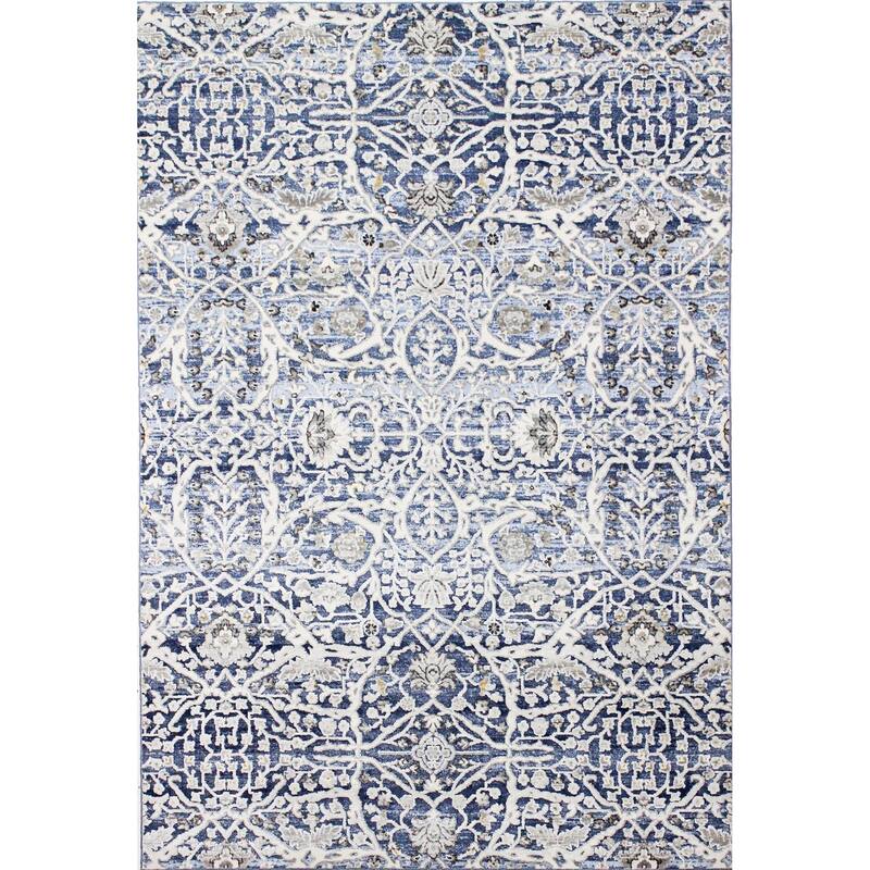 Bashian Shepherd Blue Transitional Area Rug