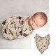 preview thumbnail 3 of 4, Western Cowboy 7-piece Newborn Baby Layette Set - Red Blue Tan Chocolate Brown and White Wild West Southern Country Horse