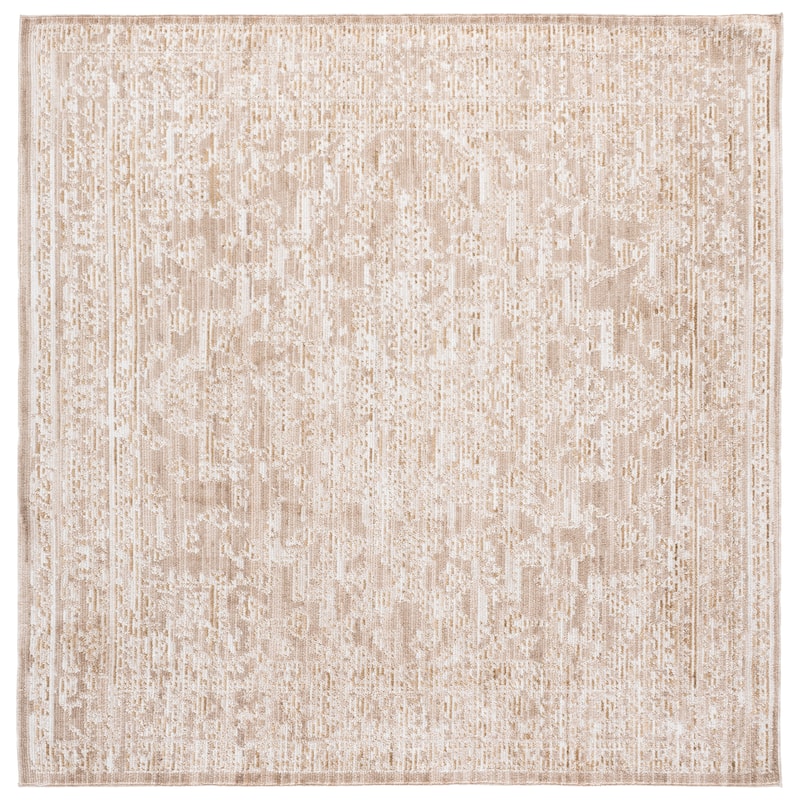SAFAVIEH Vintage Westwood Reymonde Rug - 6'3" Square - Beige/Ivory