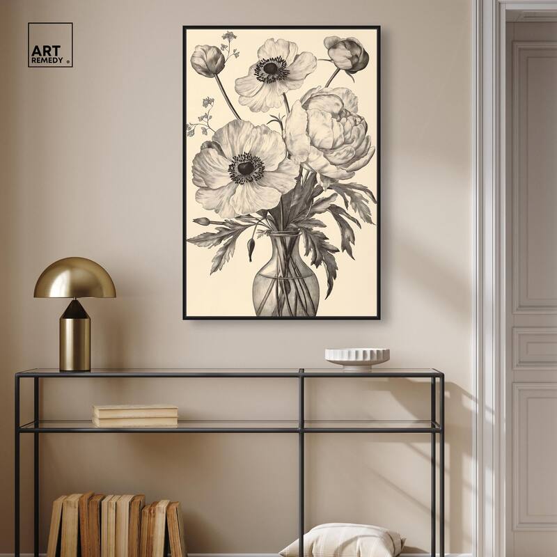 Vase of Vellum Canvas by Art Remedy