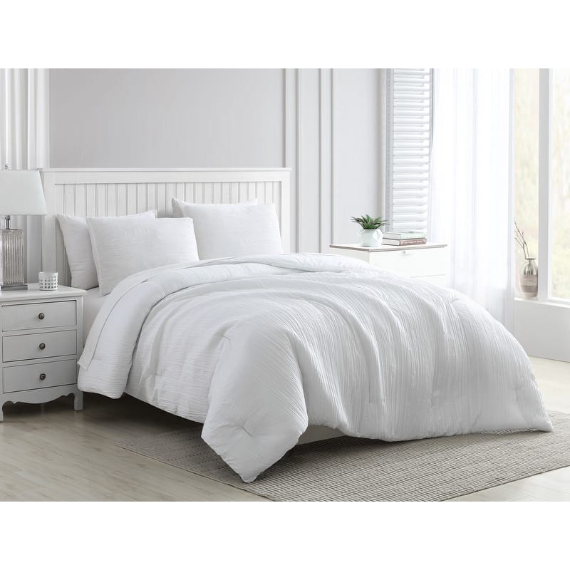 Greenport Crinkle Comforter Set with Shams