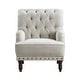 preview thumbnail 3 of 9, Flavie Textured Fabric Accent Chair
