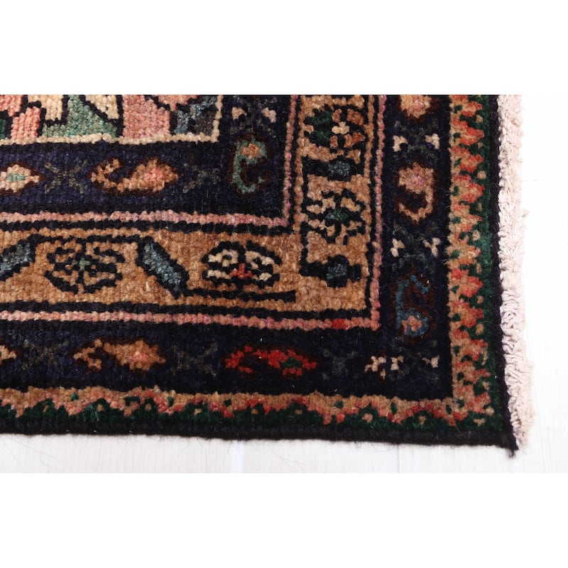 ECARPETGALLERY Hand-knotted Andelz Dark Copper Wool Rug - 3'4 x 9'8