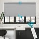 preview thumbnail 1 of 7, BlindsAvenue Motorized Cellular Shade, Remote Control, Blackout Gray 20" W x 48" H - Gray Standard