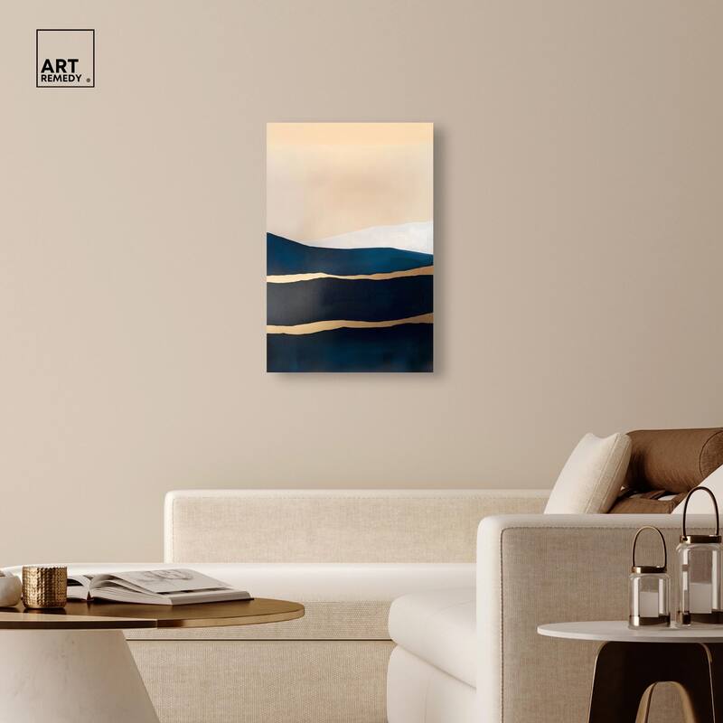 Golden Seam II Canvas by Art Remedy, Gallery Wrapped