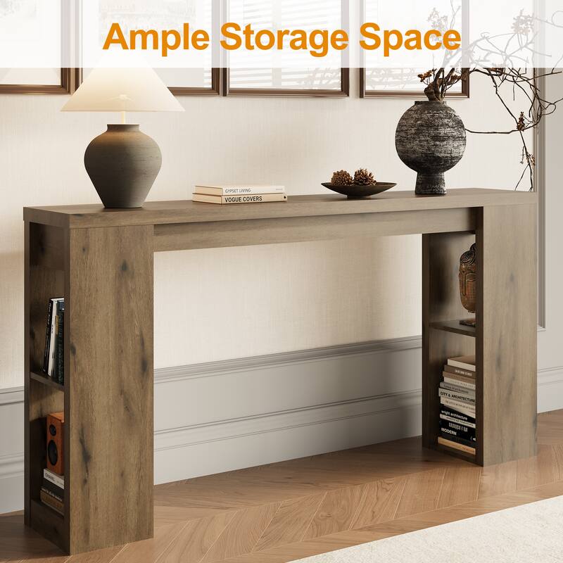 63'' Long Console Table with Storage