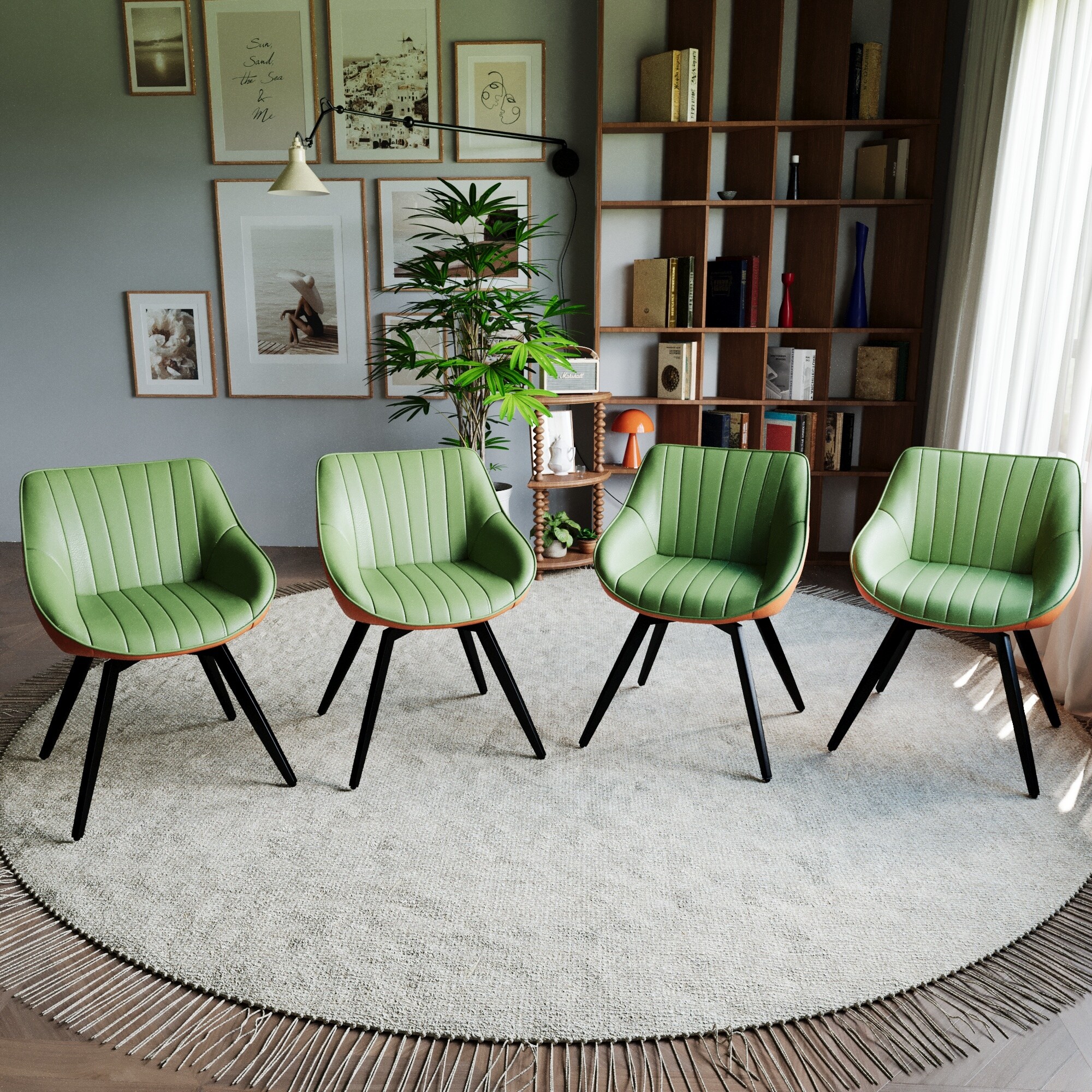 A Set Of 4 Dining Chairs