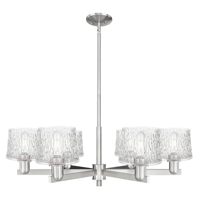 Innovations Lighting Endless Possibilities Arcadia - Niagara - 6 Light 36" Stem Hung Chandelier - Satin Nickel