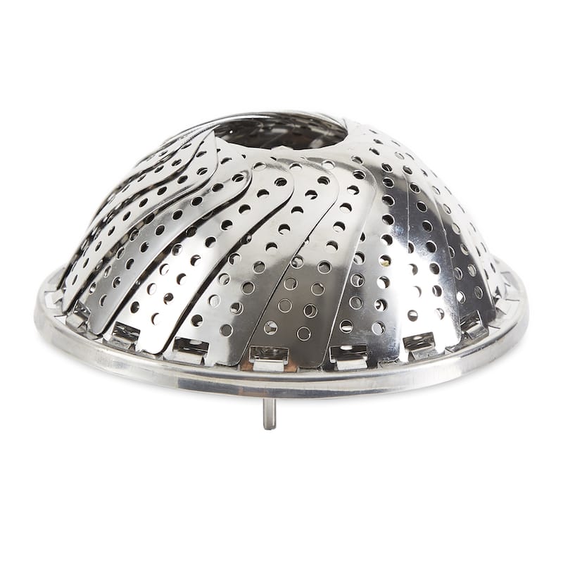 Stainless Steel Vegetable Steamer - 9 inch - Grey 9inch