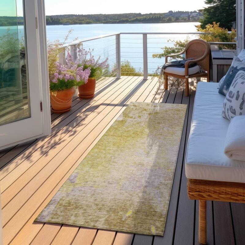 Tamo Modern Art-Inspired Weather Resistant Versatile Elegance Outdoor Rug
