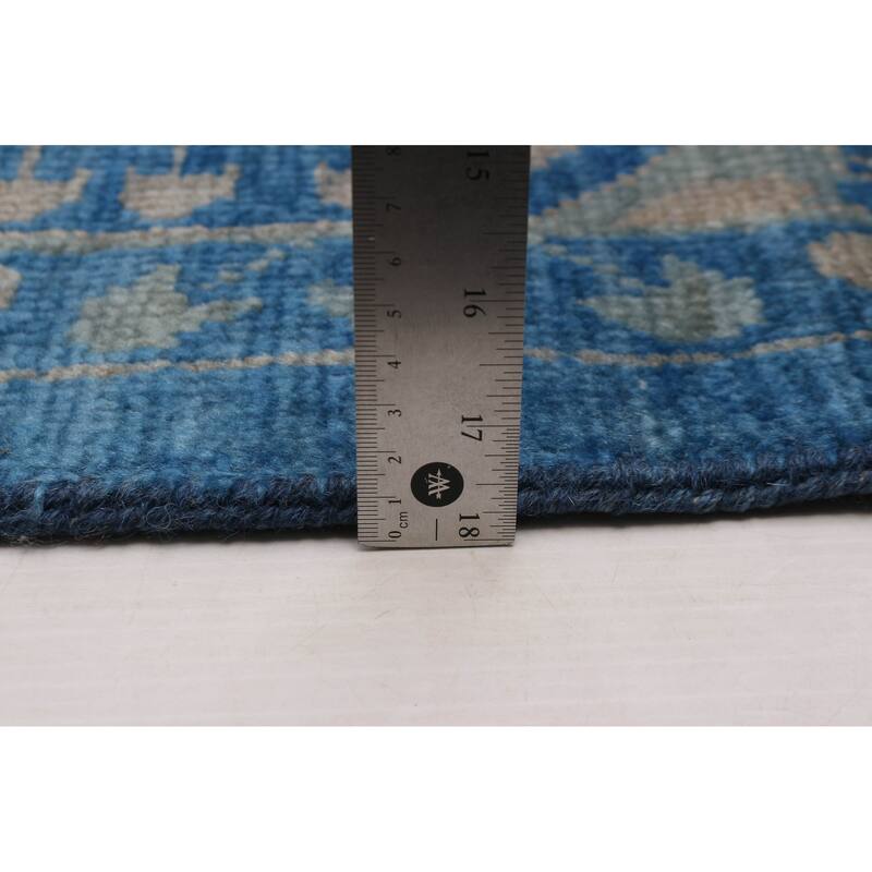 ECARPETGALLERY Hand-knotted Mamluk Blue Wool Rug - 12' x 14' 10"