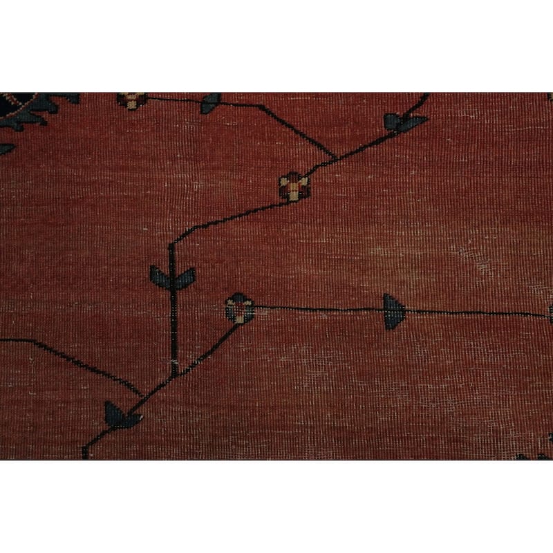 Hand Knotted Oriental 100% Wool Carpet Traditional Geometric Oranges & Rust Sarouk Area Rug - 15' 8'' X 10' 4''