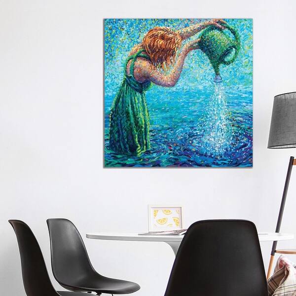 Icanvas Thirsty Koi Triptych Panel Ii By Iris Scott Canvas Print Overstock 25642669