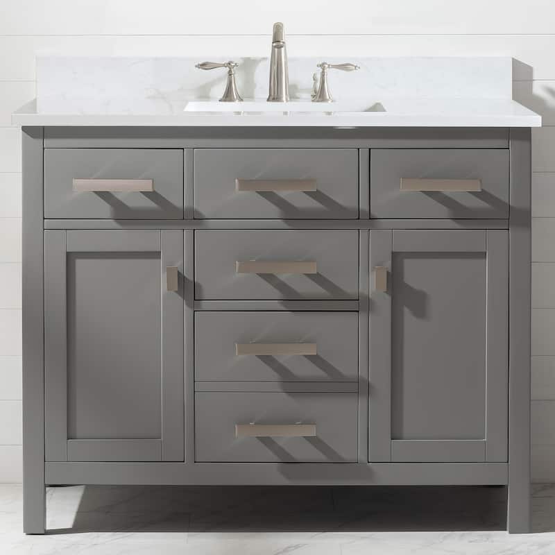 Valentino 42" Single Vanity in Grey