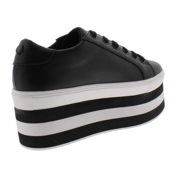 Shop Steve Madden Womens Source Casual Shoes Leather Ultra High