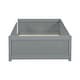 preview thumbnail 42 of 45, Twin Size Wood Floor Platform Bed with Built-in Book Storage Rack