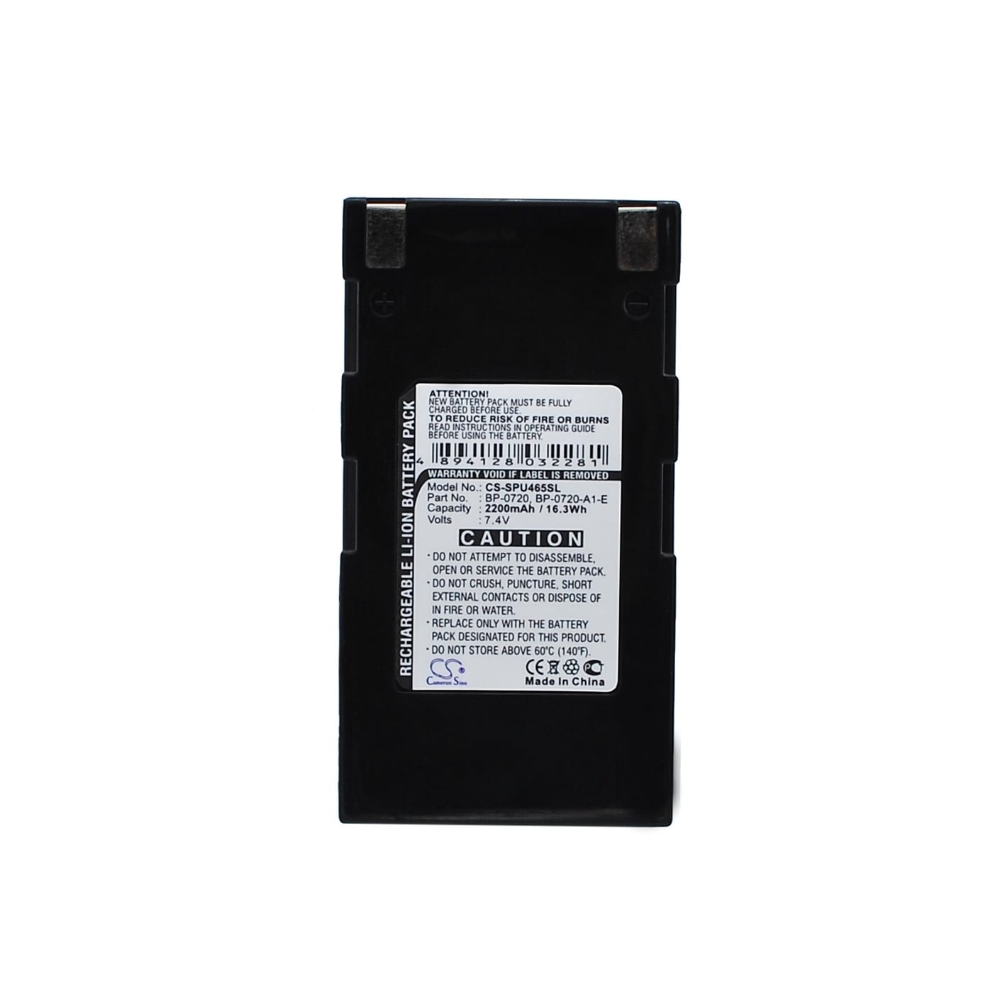 Battery for Seiko DPU-S445 MPU-L465 RB-B2001A BP-0720-A1-E BP-0725-A1 Label - Black