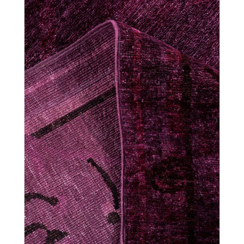 Contemporary Overdyed Wool Hand Knotted Area Rug - 8' 1" x 10' 3"