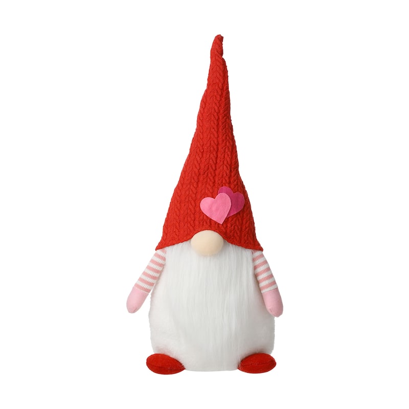 Glitzhome Christmas Hanukkah Fabric Gnome Shelf Sitter Holiday Decor