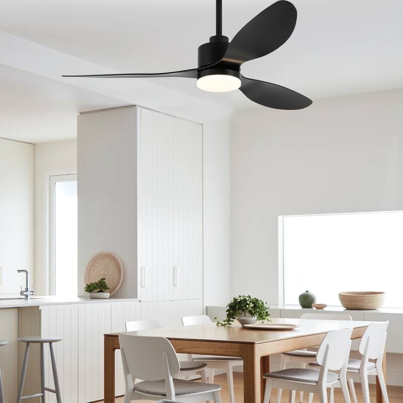 52-inch Ceiling Fans with LED Light Remote and Downrod(3-Blade)