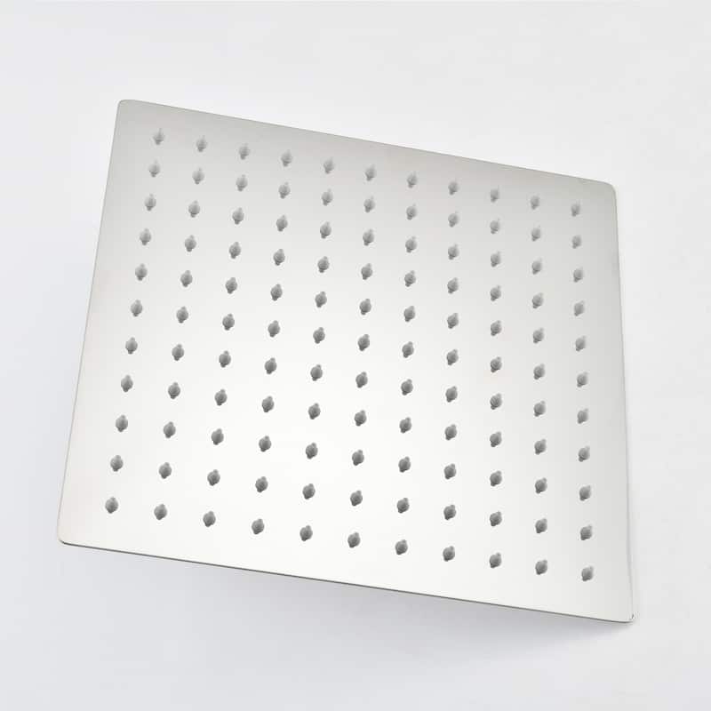 YASINU 10 Inch High Pressure Rain Shower Head - Chrome/Clear