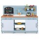 preview thumbnail 10 of 10, Costway Play Kitchen for Kids Wooden Toy Kitchen Playset with - See Details