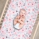 preview thumbnail 4 of 7, Bedtime Originals Floral Pink/Gray 2-Pack Fitted Crib/Toddler Sheet Set- Flower - Crib