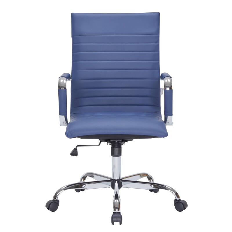 Harris High-Back Leather Executive Office Chair with Metal Frame, Adjustable Height, Tilt Lock, and Swivel for Home/Workspace