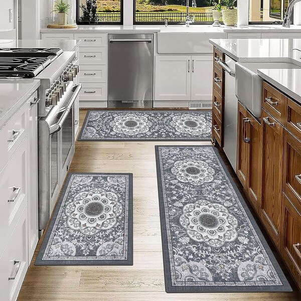 Kitchen Rugs Sets 3 Piece with Runner Non Slip 20 x32 20 x49 20 x59 On Sale Bed Bath Beyond 41075701