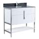 Option White Matte - Chrome Hardware