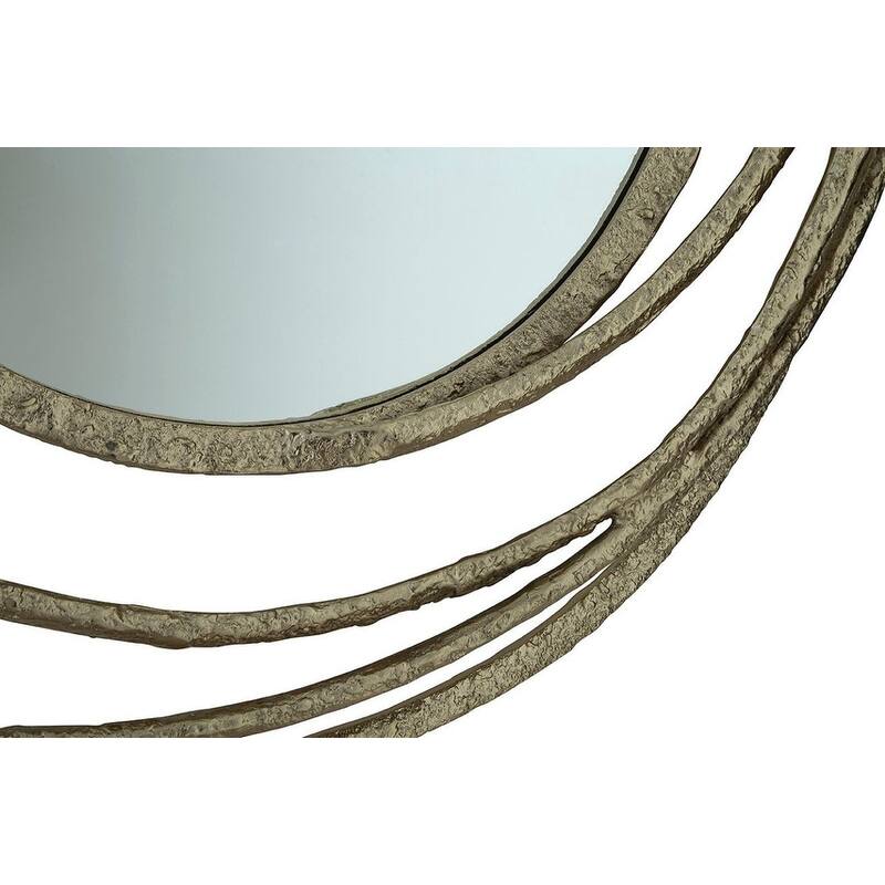 Furniture Classics Gold Circles Oval Mirror