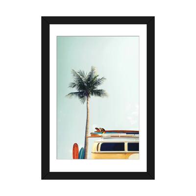 iCanvas "Surf Bus Yellow" by Design Fabrikken