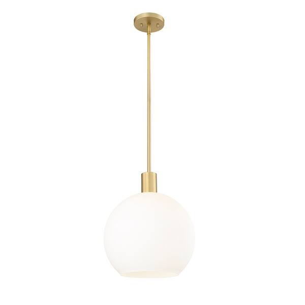 slide 2 of 5, Margo 1 Light 13.75 inch Olde Brass Pendant Light