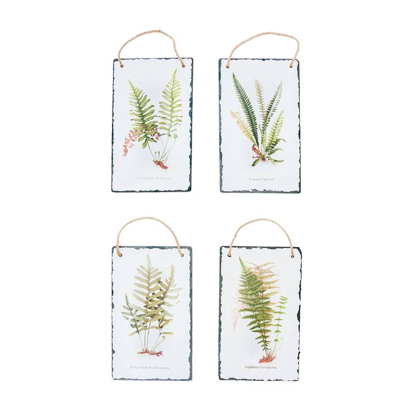 Fern Slate Wall Art Set of 4 - Set of 4